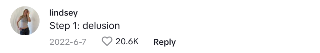 TikTok comment